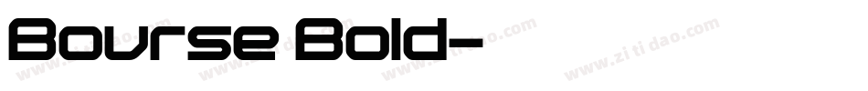 Bourse Bold字体转换